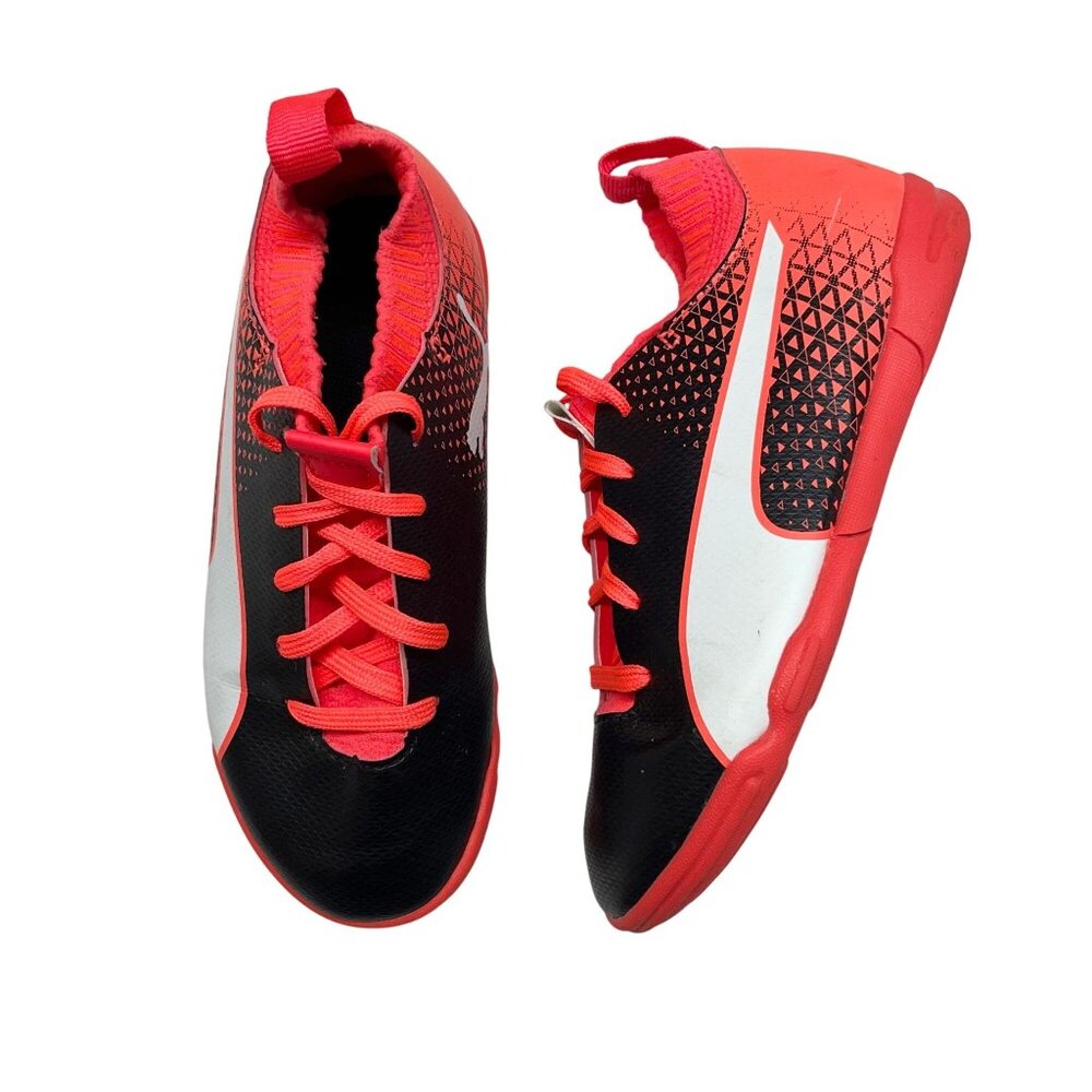 Puma evoKNIT FTB IT IC Kids 1.5 Indoor / Turf Shoes Football Soccer Coral Black